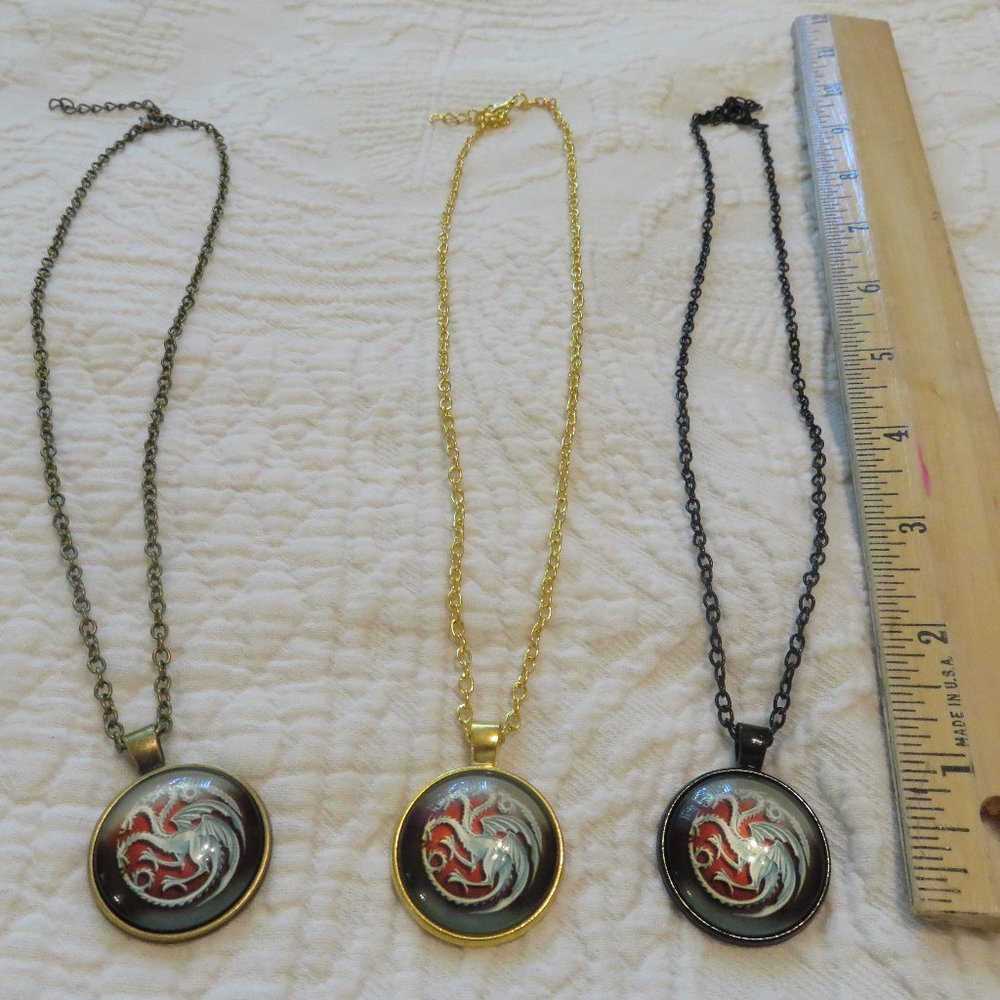 Game of Thrones Pendants/Necklaces Targaryen.
